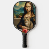 Mona Lisa & haar kat - Zomerstemming \ Pickleball Paddle (Voorkant)