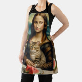 Mona Lisa & haar kat - Zomerstemming \ Schort (Insitu)