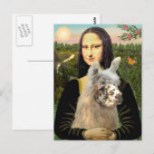 Mona Lisa & haar lama Briefkaart (Voorkant / Achterkant)