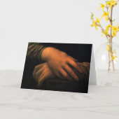Mona Lisa - handen Kaart (Gele Bloem)