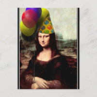 Mona Lisa Happy Verjaardagsfeesthoed