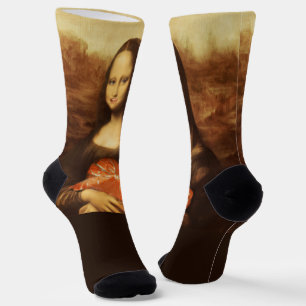 Mona Lisa Hart Valentijnsdag Kus Sokken