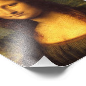 Mona Lisa Head Detail - Leonardo Da Vinci Foto Afdruk (Hoek)
