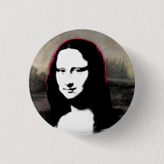 Mona Lisa Head Ronde Button 3,2 Cm