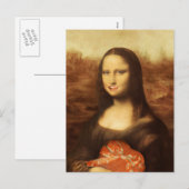 Mona Lisa Heart Valentijnsdag Kiss Feestdagenkaart (Voorkant / Achterkant)