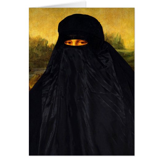 Mona Lisa Hidden Behind Burqa (Voorkant)