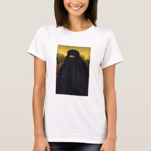 Mona Lisa Hidden Behind Burqa T-shirt