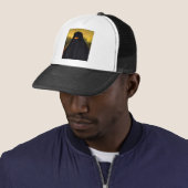 Mona Lisa Hidden Behind Burqa Trucker Pet (In situ)