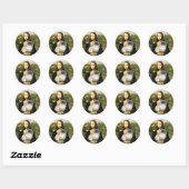 Mona Lisa - Himalayaanse kat 7 Ronde Sticker (Vel)