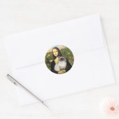 Mona Lisa - Himalayaanse kat 7 Ronde Sticker (Envelop)