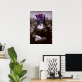 Mona lisa hipster. poster (Thuiskantoor)