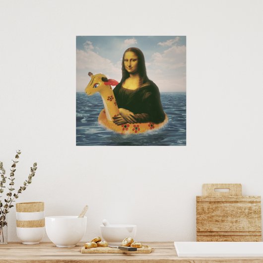 Mona Lisa Holiday Poster (Keuken)