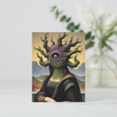 Mona Lisa Horror Briefkaart (Staand voorkant)