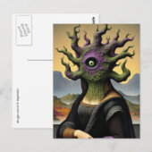 Mona Lisa Horror Briefkaart (Voorkant / Achterkant)