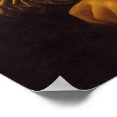 Mona Lisa houdt een Giraffe in de lucht Poster (Hoek)