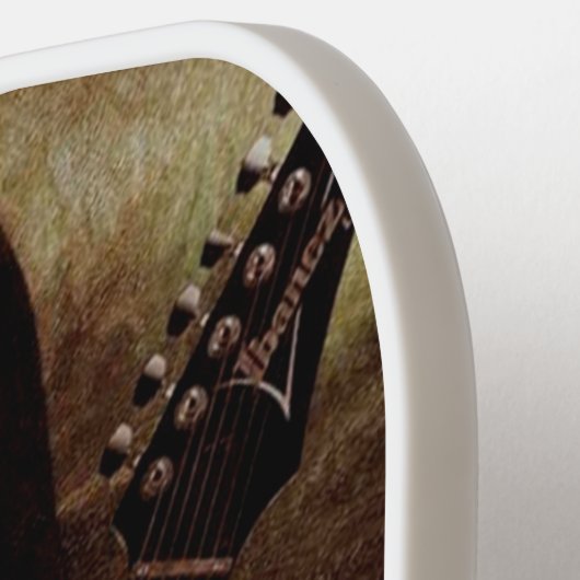 Mona Lisa houdt een gitaar vast Pickleball Paddle (Links Detail)