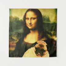Mona Lisa houdt een pug vol, Pug-liefhebber