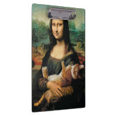 Mona Lisa houdt haar kat Leonardo da Vinci vast Klembord (Rechts)