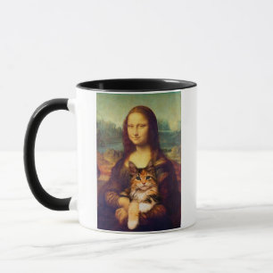Mona Lisa houdt haar kattehuisdier Leonardo da Vin Mok