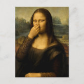 Mona Lisa houdt haar neus nr. 2 Briefkaart (Voorkant)