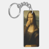 Mona Lisa houdt haar neus nummer 2 Sleutelhanger (Voorkant Links)