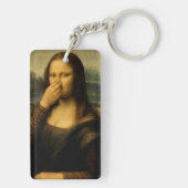 Mona Lisa houdt haar neus nummer 2 Sleutelhanger (achterkant)