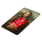 Mona Lisa houdt kalm en glimlacht Magneet (Linkerzijde)