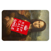 Mona Lisa houdt kalm en glimlacht Magneet (Horizontaal)