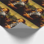 Mona Lisa houdt van Giraffes Cadeaupapier (Hoek)