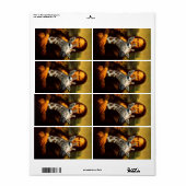 Mona Lisa houdt van Giraffes Etiket (Full Sheet)