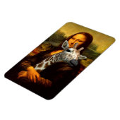 Mona Lisa houdt van Giraffes Magneet (Linkerzijde)