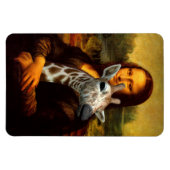 Mona Lisa houdt van Giraffes Magneet (Horizontaal)
