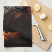 Mona Lisa houdt van Giraffes Theedoek (Quarter Fold)