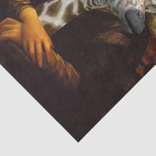 Mona Lisa houdt van Giraffes Tissuepapier (Detail)