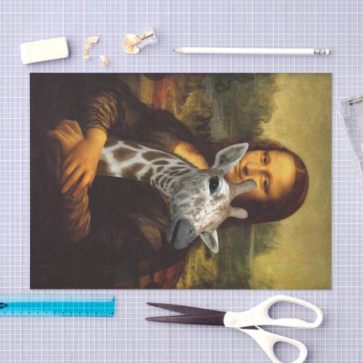 Mona Lisa houdt van Giraffes Tissuepapier (Craft)