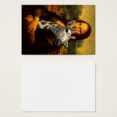 Mona Lisa houdt van Giraffes Visitekaartjes (Voorkant /achterkant)