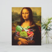 Mona Lisa houdt van groenten (Staand voorkant)