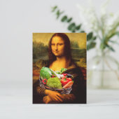 Mona Lisa houdt van groenten Briefkaart (Staand voorkant)