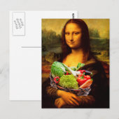 Mona Lisa houdt van groenten Briefkaart (Voorkant / Achterkant)
