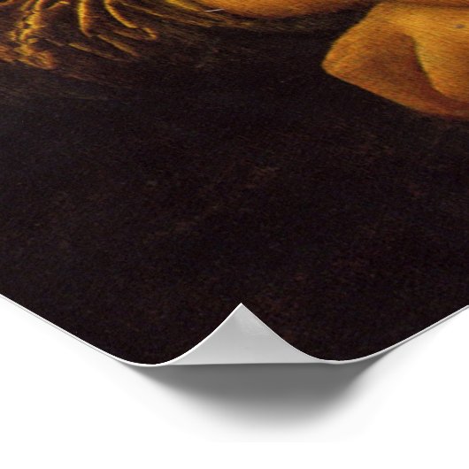 Mona Lisa houdt van groenten Poster (Hoek)