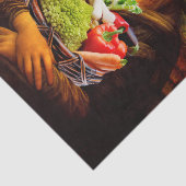 Mona Lisa houdt van groenten Tissuepapier (Detail)