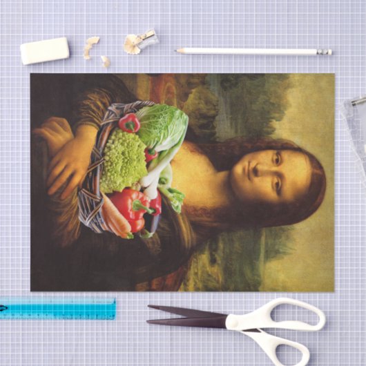 Mona Lisa houdt van groenten Tissuepapier (Craft)