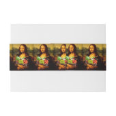Mona Lisa houdt van groenten Uitnodigingen Wikkel (Achterkant Voorbeeld)