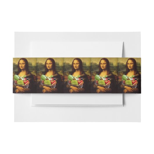 Mona Lisa houdt van groenten Uitnodigingen Wikkel (Voorkant Voorbeeld)
