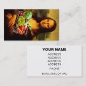 Mona Lisa houdt van groenten Visitekaartje (Voorkant / Achterkant)