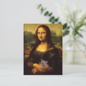 Mona Lisa houdt van haar Hamster Briefkaart (Staand voorkant)