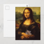 Mona Lisa houdt van haar Hamster Briefkaart (Voorkant / Achterkant)