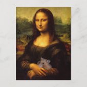 Mona Lisa houdt van haar Hamster Briefkaart (Voorkant)