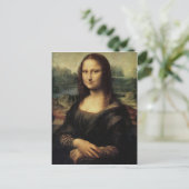 Mona Lisa in detail briefkaart (Staand voorkant)