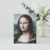 Mona Lisa in detail door het Leonardo da Vinci-bri Briefkaart (Staand voorkant)